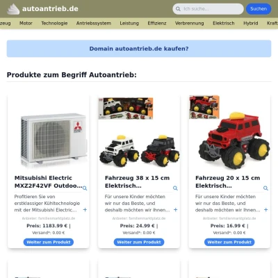 Screenshot autoantrieb.de