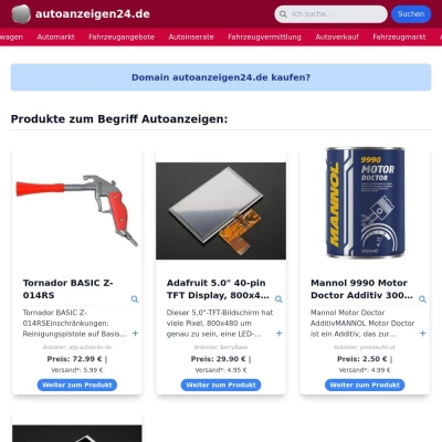 Screenshot autoanzeigen24.de