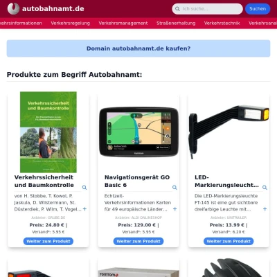 Screenshot autobahnamt.de