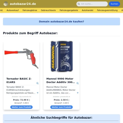 Screenshot autobazar24.de