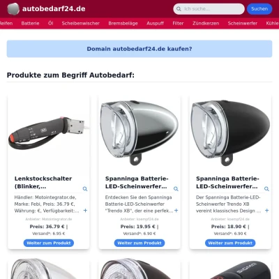 Screenshot autobedarf24.de