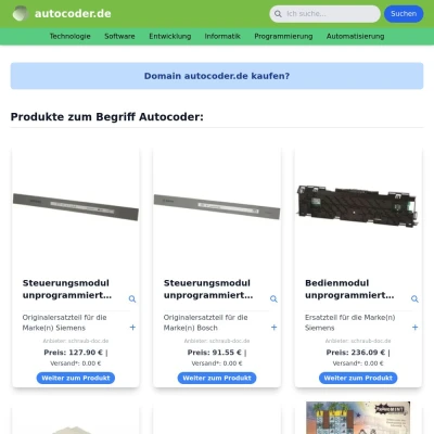 Screenshot autocoder.de