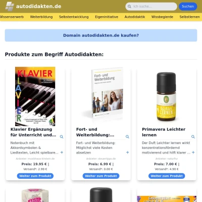 Screenshot autodidakten.de