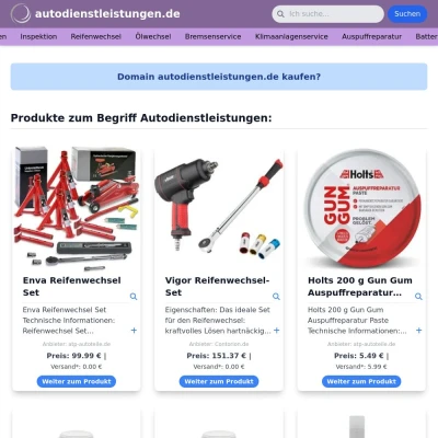 Screenshot autodienstleistungen.de