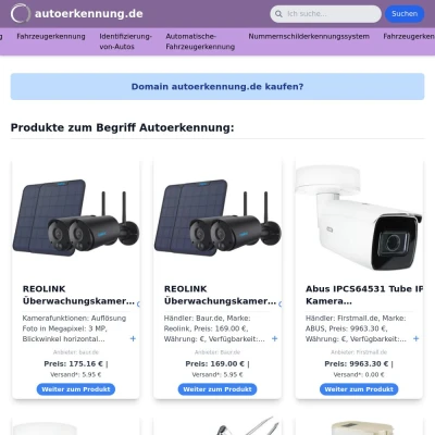 Screenshot autoerkennung.de