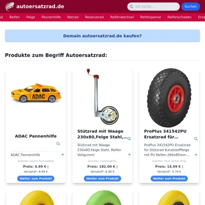 Screenshot autoersatzrad.de