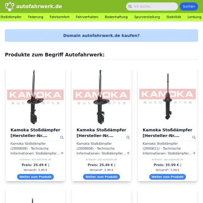 Screenshot autofahrwerk.de