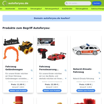 Screenshot autoforyou.de