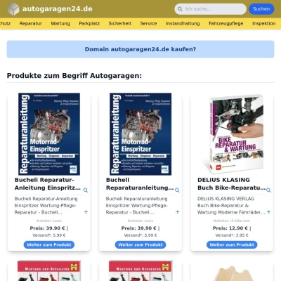 Screenshot autogaragen24.de