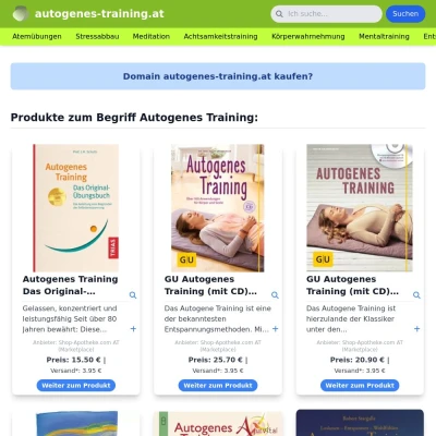 Screenshot autogenes-training.at