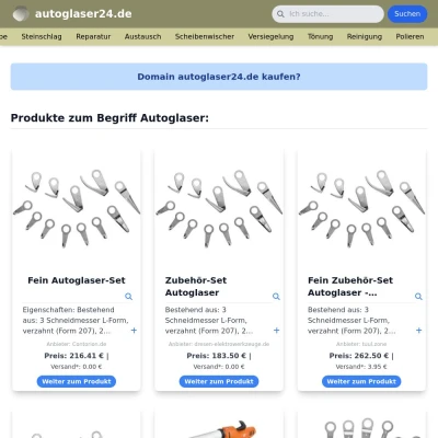 Screenshot autoglaser24.de