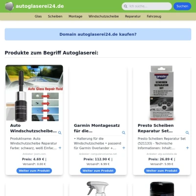 Screenshot autoglaserei24.de