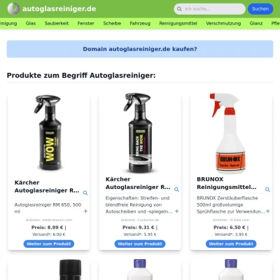 Screenshot autoglasreiniger.de