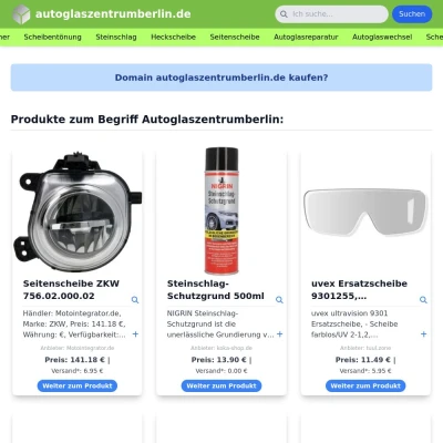 Screenshot autoglaszentrumberlin.de