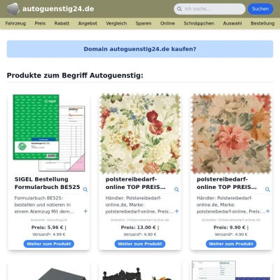 Screenshot autoguenstig24.de