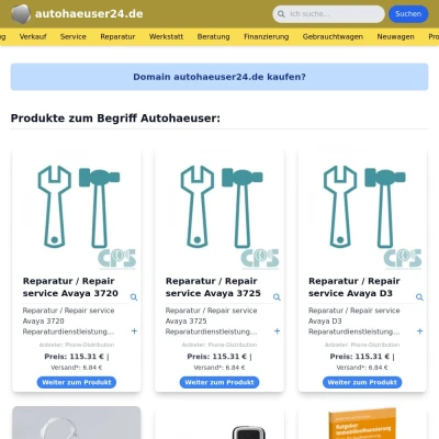 Screenshot autohaeuser24.de