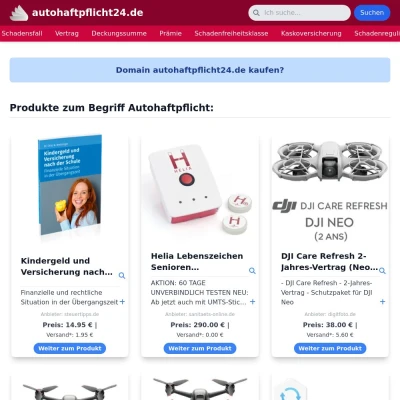 Screenshot autohaftpflicht24.de