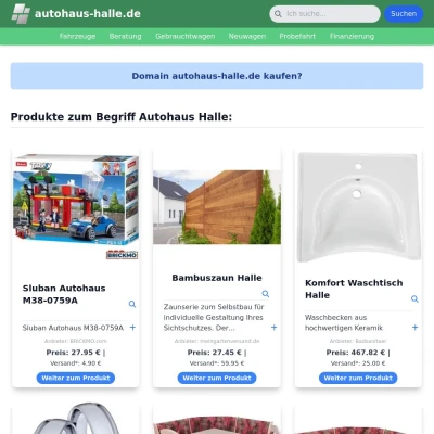 Screenshot autohaus-halle.de
