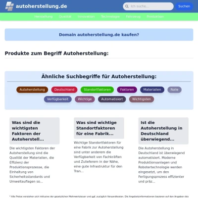 Screenshot autoherstellung.de