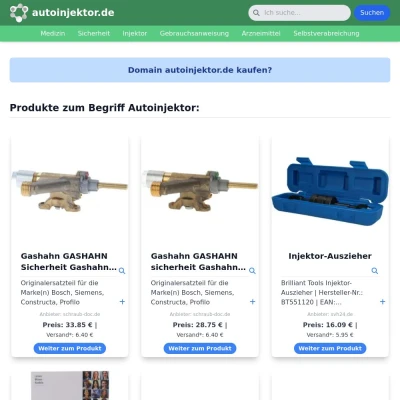 Screenshot autoinjektor.de