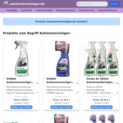 Screenshot autoinnenreiniger.de