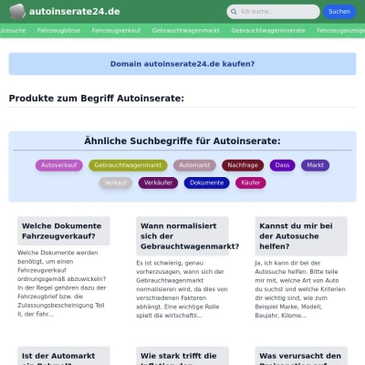 Screenshot autoinserate24.de