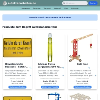 Screenshot autokranarbeiten.de