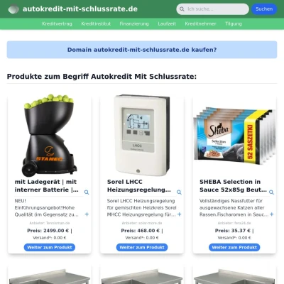 Screenshot autokredit-mit-schlussrate.de