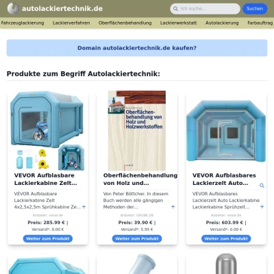 Screenshot autolackiertechnik.de