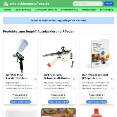 Screenshot autolackierung-pflege.de