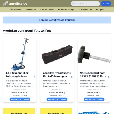 Screenshot autolifte.de