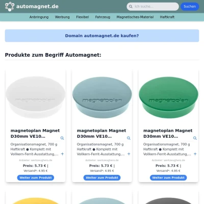 Screenshot automagnet.de
