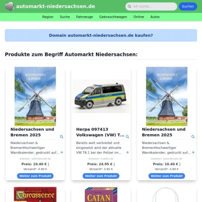 Screenshot automarkt-niedersachsen.de