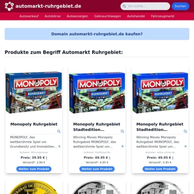 Screenshot automarkt-ruhrgebiet.de