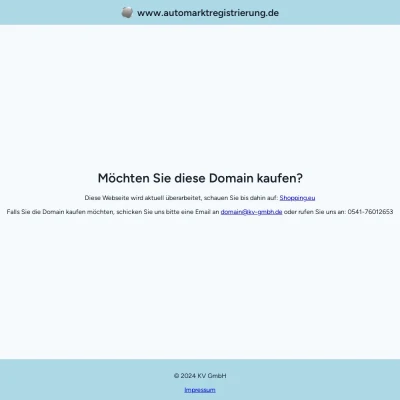 Screenshot automarktregistrierung.de