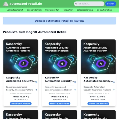Screenshot automated-retail.de