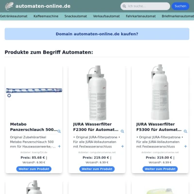 Screenshot automaten-online.de