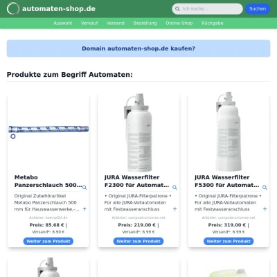 Screenshot automaten-shop.de