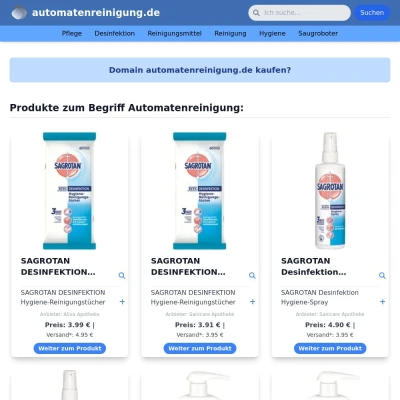 Screenshot automatenreinigung.de