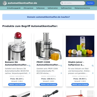 Screenshot automatikentsafter.de