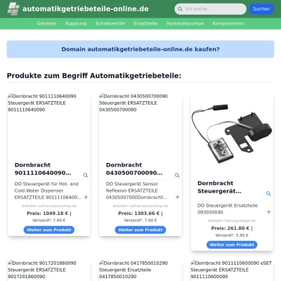 Screenshot automatikgetriebeteile-online.de