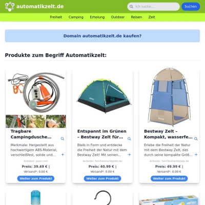 Screenshot automatikzelt.de