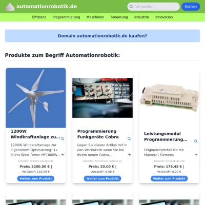 Screenshot automationrobotik.de