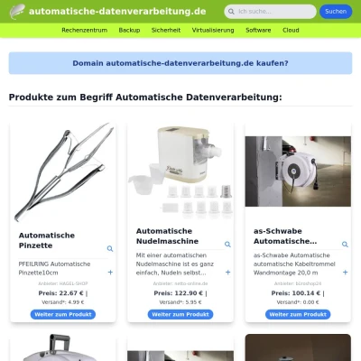 Screenshot automatische-datenverarbeitung.de