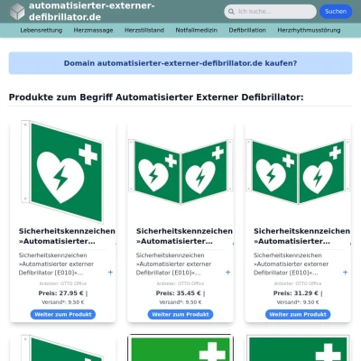 Screenshot automatisierter-externer-defibrillator.de