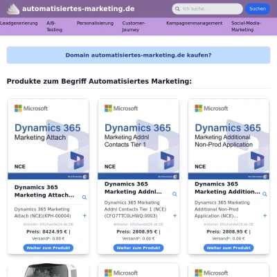 Screenshot automatisiertes-marketing.de