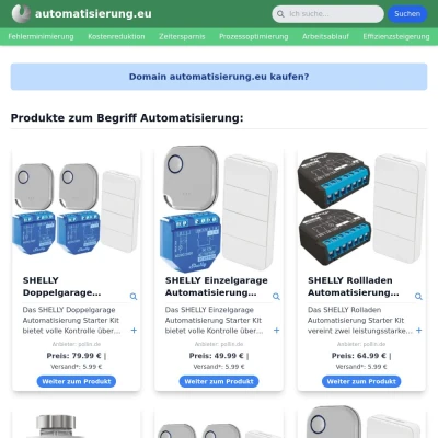 Screenshot automatisierung.eu