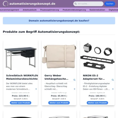 Screenshot automatisierungskonzept.de