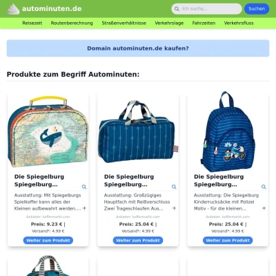 Screenshot autominuten.de