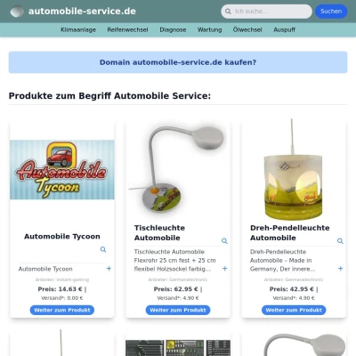 Screenshot automobile-service.de